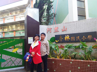 六欣阿里山小學合影